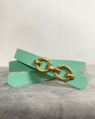 CADì – Echtes Lederarmband – WASSERGRÜN
