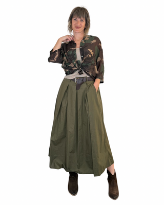 Habiti - Top con filo lurex - FANGO