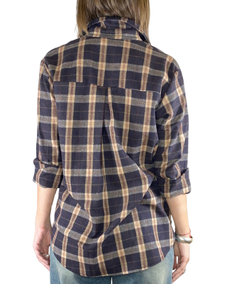 Habiti - Camicia quadri flanella - BEIGE