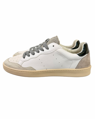 Corina Shoes - Sneaker ecopelle con baffo a contrasto - BIANCO/VERDE