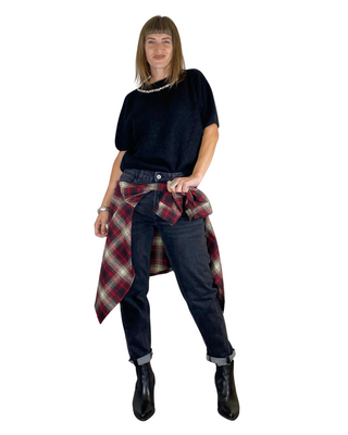 Habiti - Jeans barrel - NERO