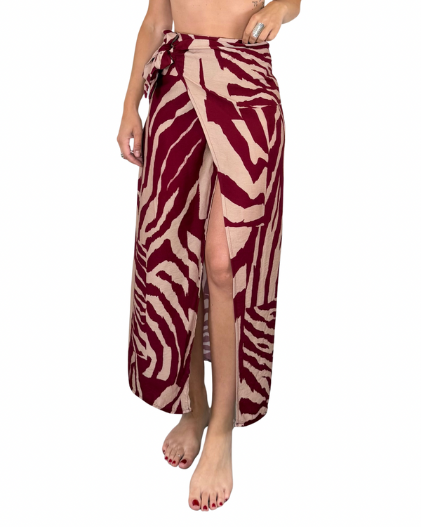 Habiti - Gonna Circe - ROSSO INDIA