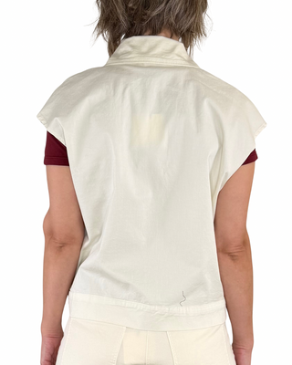 Vicolo - Gilet in gabardina di cotone - BURRO