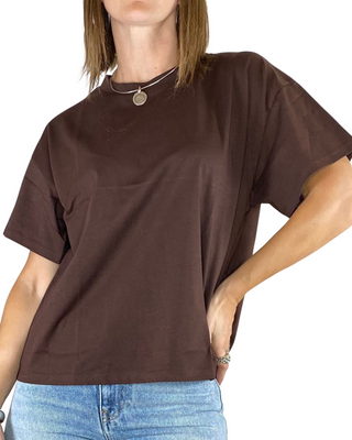 Susy Mix - T-shirt scatola - MORO