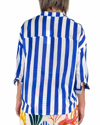 Habiti - Camicia righe in mussola di cotone - ROYAL