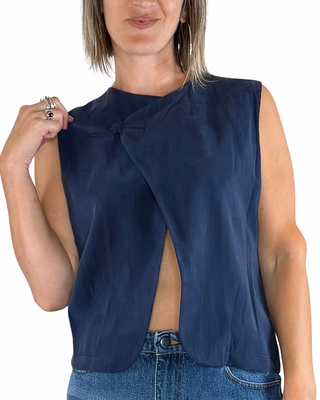 CADì - Gilet modal - BLU