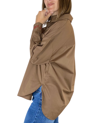 Habiti - Camicia spalla scesa - MOKA