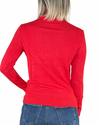 Habiti - Maglia sottile collo alto - ROSSO