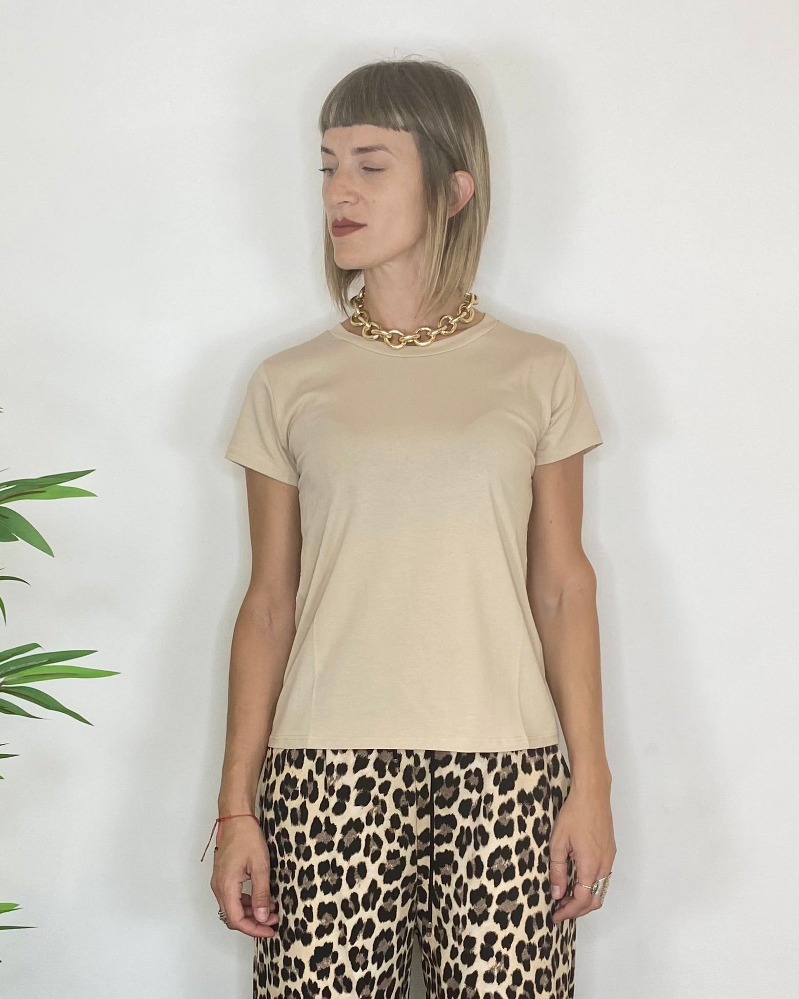 T-shirt basic - BEIGE