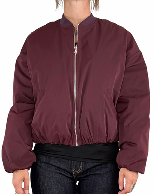 Habiti - Bomber imbottito stondato - BORDEAUX