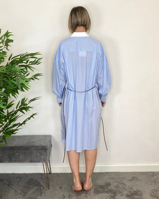 Vicolo - ABITO CAMICIA BASTONCINO TB0440 - CELESTE