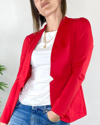 Susy Mix - Giacca aperta punto milano - ROSSO