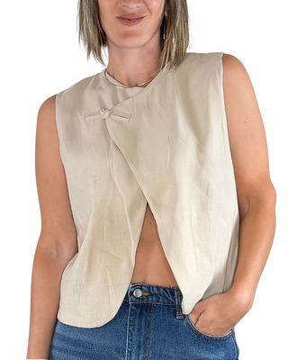 CADì - Gilet modal - BEIGE