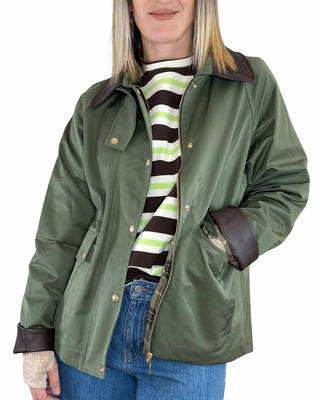 Vicolo - Giacca stile Barbour - VERDE MILITARE
