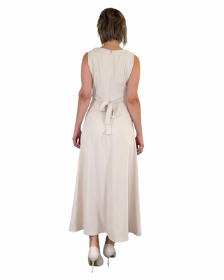 Habiti - Flowing Long Dress - BEIGE