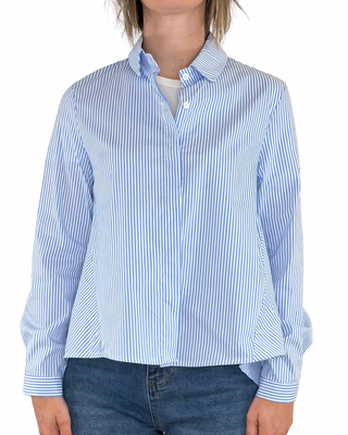 Habiti - Camicia bastoncino ampia - AZZURRO