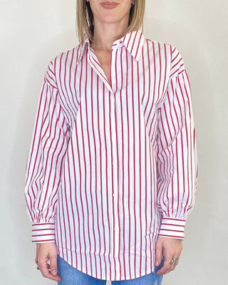 CADì - Oversize-Shirt mit enger Passform - ROT
