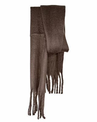 Habiti - Sciarpa frange - MORO
