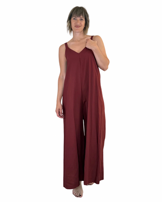 Habiti - Tuta Tania palazzo - ROSSO INDIA