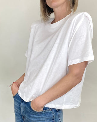Alley - Schulter-T-Shirt - WEISS