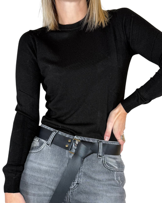 Haveone - Maglia girocollo basic - NERO