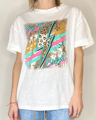 CADì - T-shirt over "Stay wild" - BIANCO