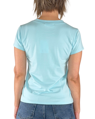 Habiti - Basic Baumwoll-T-Shirt - HIMMELBLAU