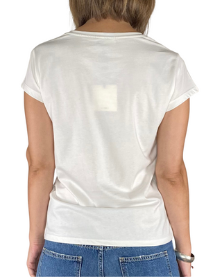 Vicolo - T-shirt "Amor" cuore bouclé - CIOCCOLATO