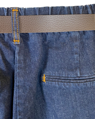 SUSY STAR - Jeans con elastico e cintura - JEANS SCURO