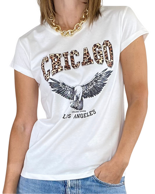 Vicolo - T-shirt "Chicago" - PANNA