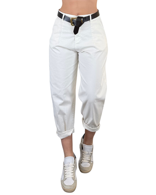 Habiti - Pantalone barrell Harley - PANNA