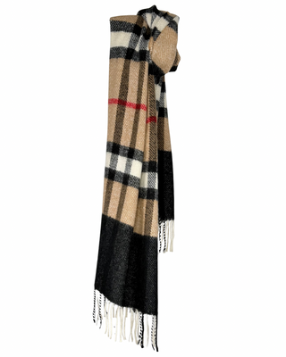 Susy Mix - Sciarpa quadri - CAMMELLO