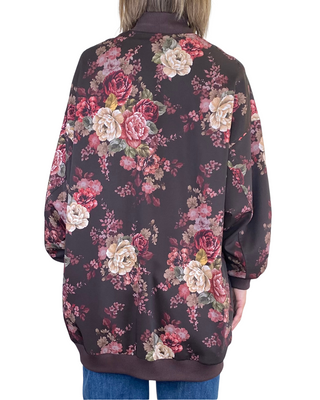 SUSY STAR - Bomber stampa fiore - MORO