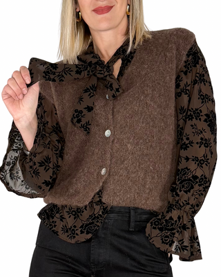 Habiti - Gilet baby alpaca - MORO