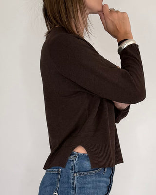 Susy Mix - Maglia spacchi - MORO