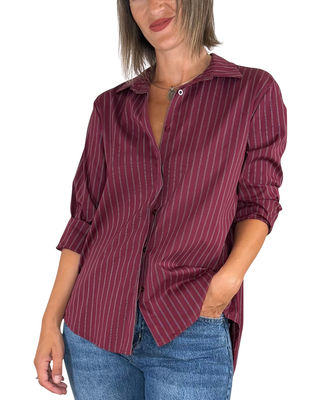 Habiti - Camicia stondata - BORDEAUX