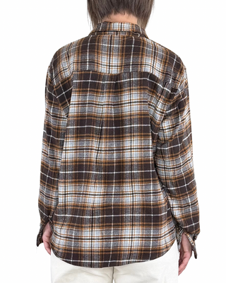 Habiti - Camicia flanella check - TABACCO
