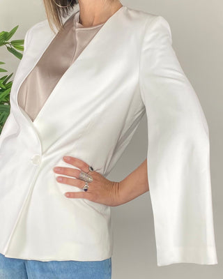 Vicolo - Blazer maniche con spacchi - PANNA