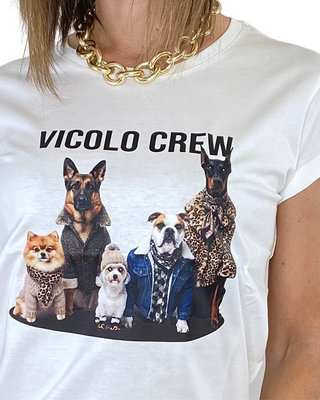 Vicolo - T-shirt "Vicolo crew" - PANNA