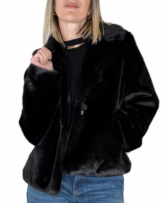 Habiti - Ecopelliccia corta - NERO