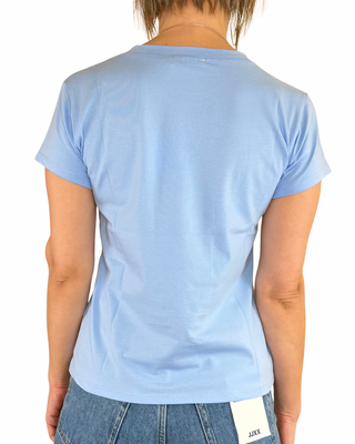 Habiti - T-shirt basica cotone - CELESTE