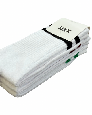 JJXX - Calzini tennis set 3 pz - BIANCO