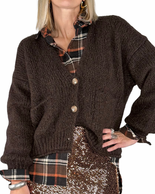 Habiti - Cardigan mohair - MORO