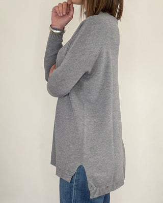Susy Mix - Maglia lunga cratere - GRIGIO
