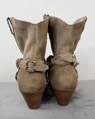 Susy Mix - Texanino occhiello pelle scamosciata - TORTORA