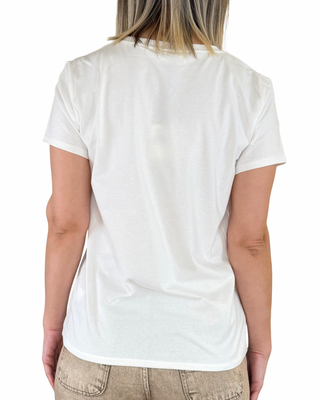 Vicolo - T-shirt regular stampa tazzina - PANNA