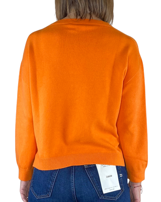 Vicolo - Maglia scatola spacchetti - ARANCIO