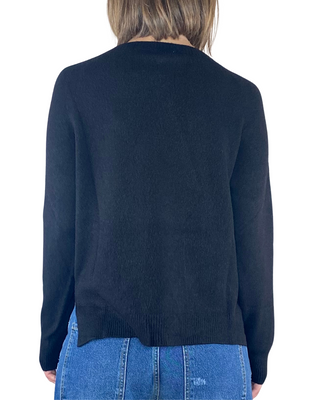 Susy Mix - Maglia giro raglan - NERO
