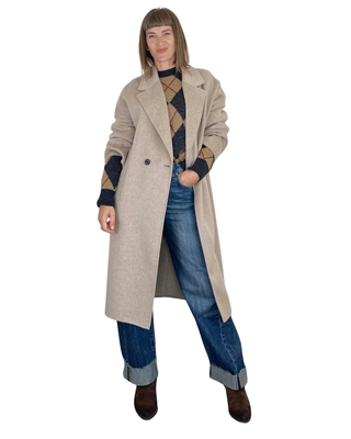 vicolo - cappotto ovetto hand made - beige