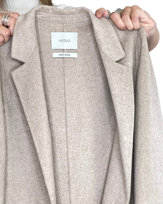 vicolo - cappotto slim hand made - beige